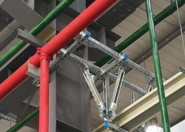 港南该抗震支架的整体式支吊架结构协调性好